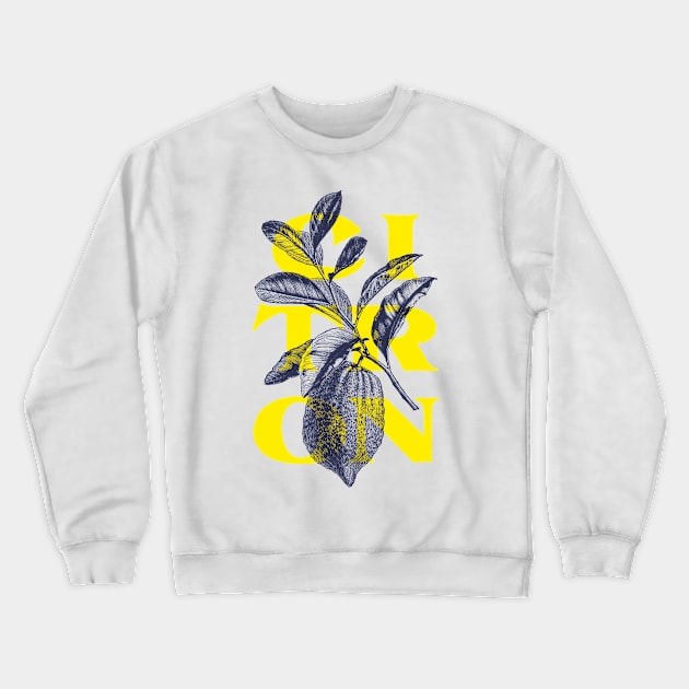 Lemon Crewneck Sweatshirt by SpilloDesign